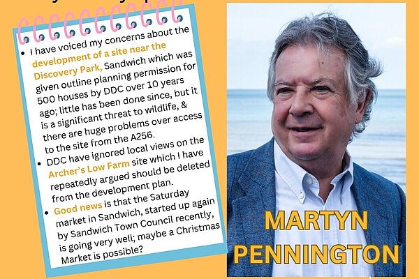 Monthly Update from Martyn Pennington - our Sandwich Town Councillor